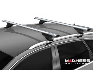 FIAT 500X Roof Rack Cross Bars - for models w/ factory roof rails - Silver (2016-2023)